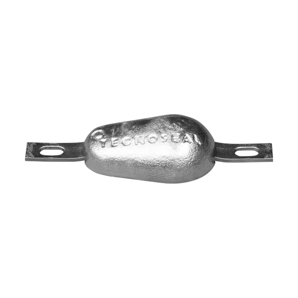 Bolt on anodes with strap teardrop type - Series Fino a 3,10 kg / Up to 3,10 kg