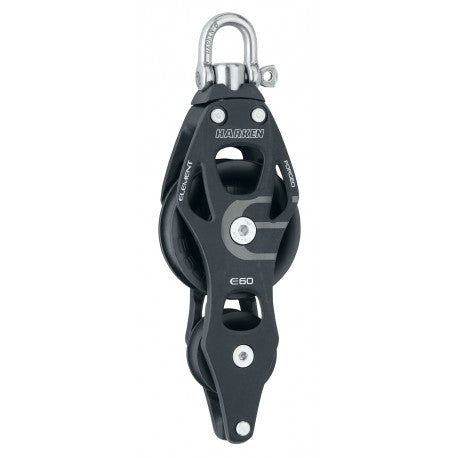 Harken 60mm Aluminum Element Fiddle Block Swivel