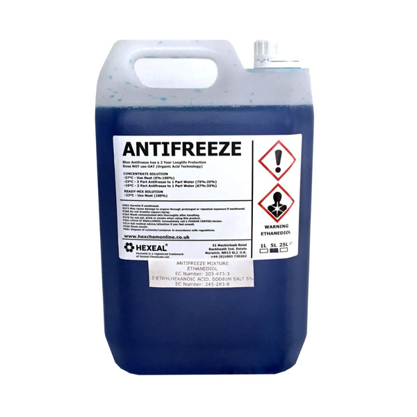 Hexeal Blue Antifreeze And Coolant 5L