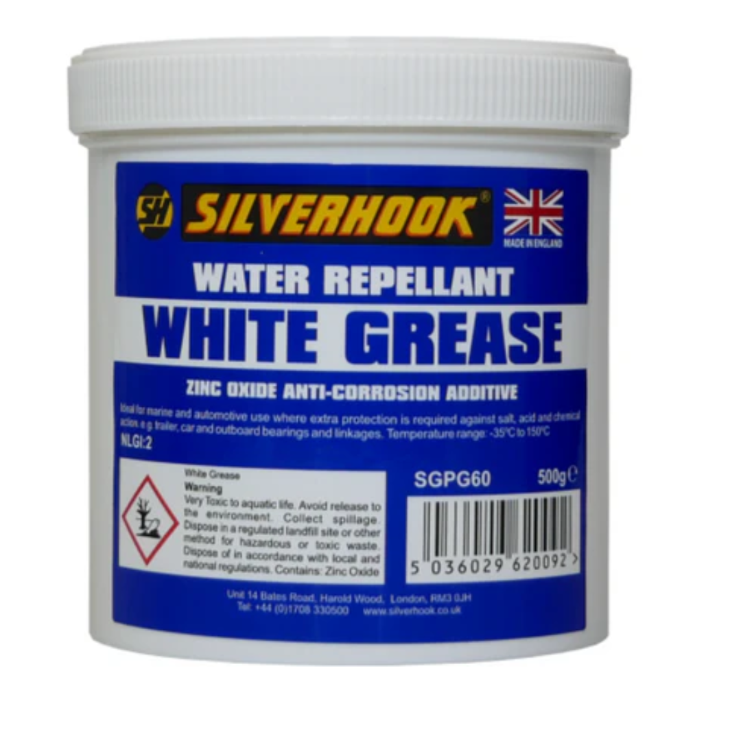 Silverhook White Grease Water Repellent With Zinc Oxide 500g