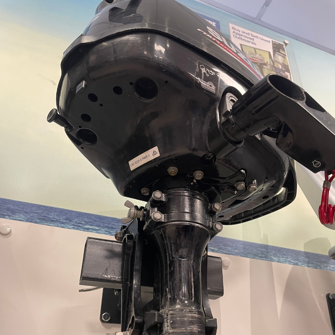 Approved Used: Suzuki DF2.5HP Outboard Engine, 4-Stroke, Short Shaft, Pull Start, Tiller