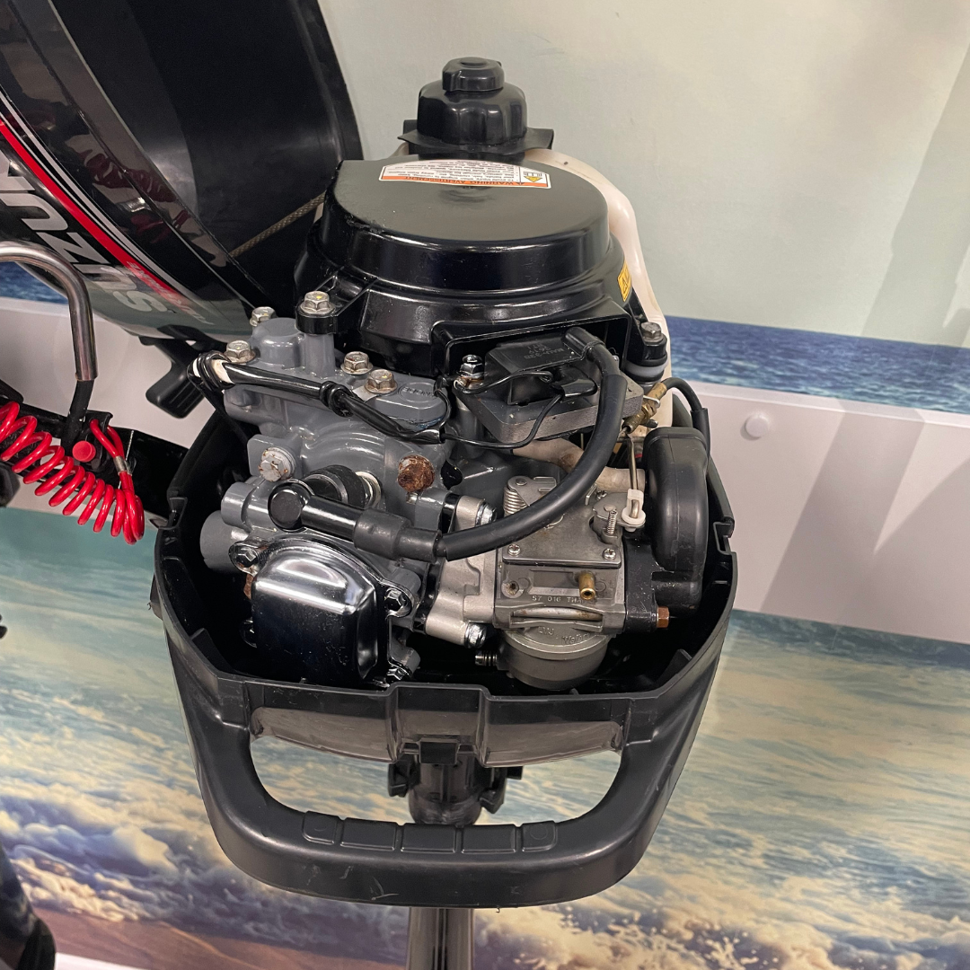 Approved Used: Suzuki DF2.5HP Outboard Engine, 4-Stroke, Short Shaft, Pull Start, Tiller