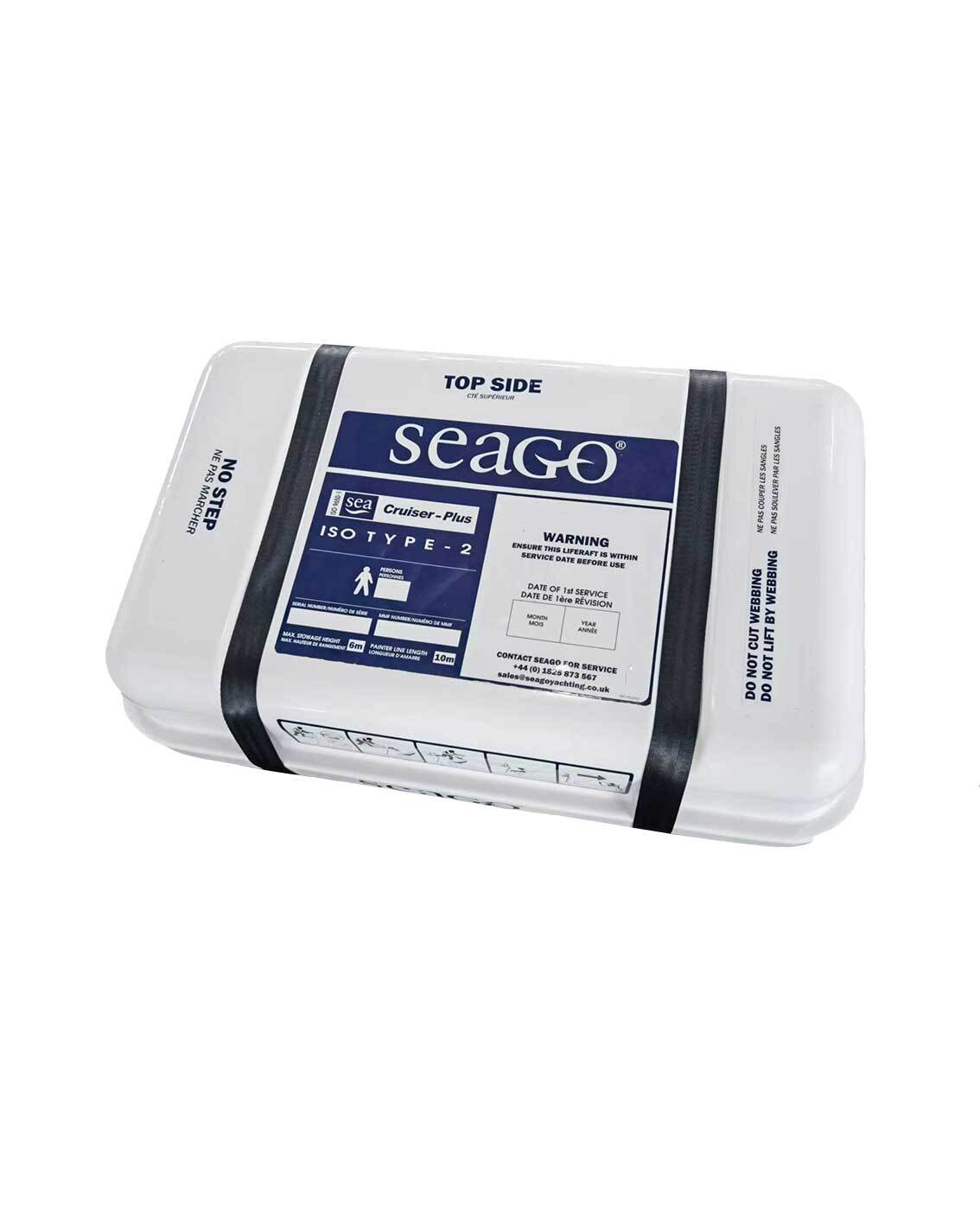 Seago 4 Person Cruiser Plus Life Raft Yellow Canopy ISO9650-1