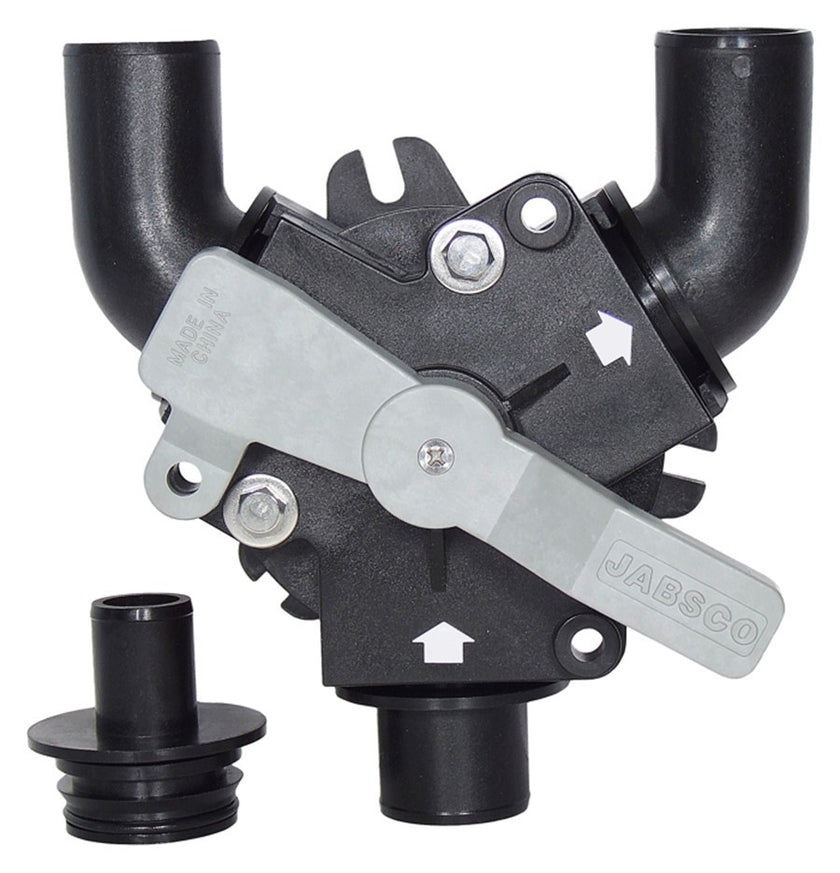 Jabsco Y-Valve Two Position Diverter Valve – 1½" & 1" Ports for Marine Waste Systems