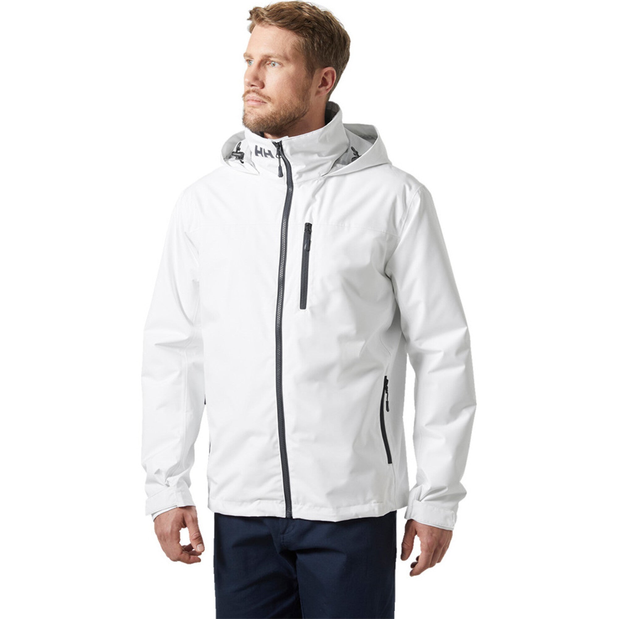 Helly Mens Hansen Crew Hooded Midlayer Jacket 2.0 White