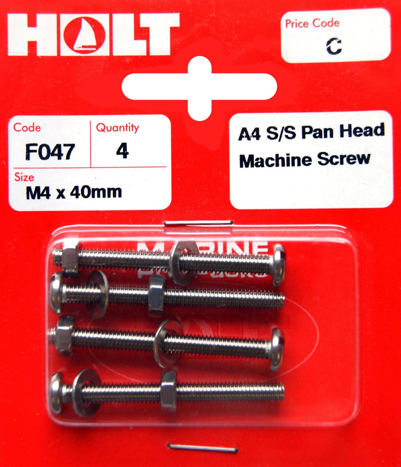 Holt Ss.A4.Pn.Hd.M.Screw Pozi