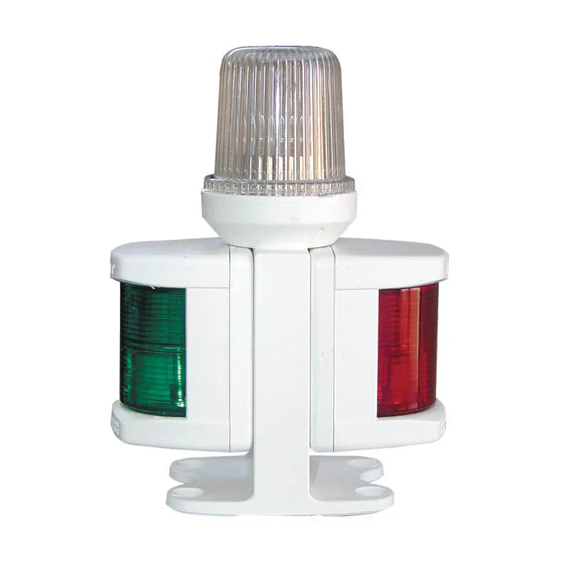 Lalizas Classic Series 12 Tri-Colour Combination Navigation Light – White Housing, 12V 10W, (30449)