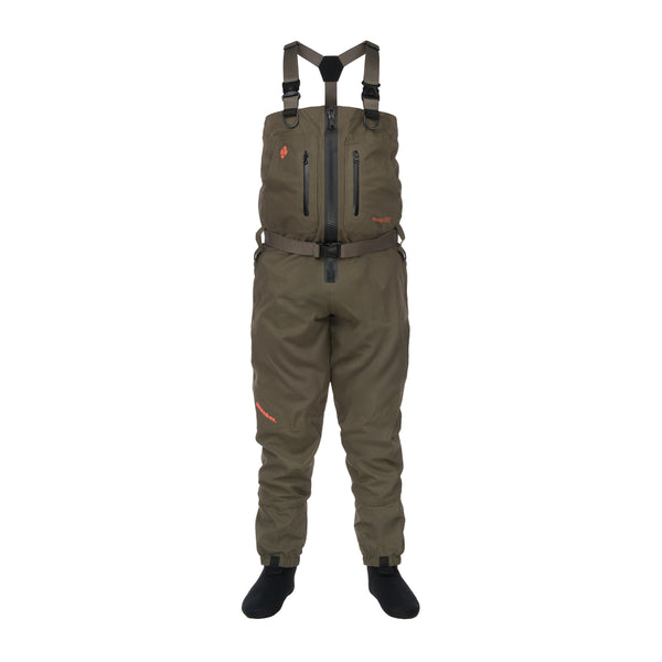 Snowbee STX2 Zip Front Breathable Stockingfoot Waders - XS