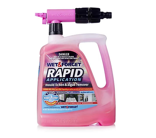 Wet & Forget Rapid Mould, Lichen And Algae Remover