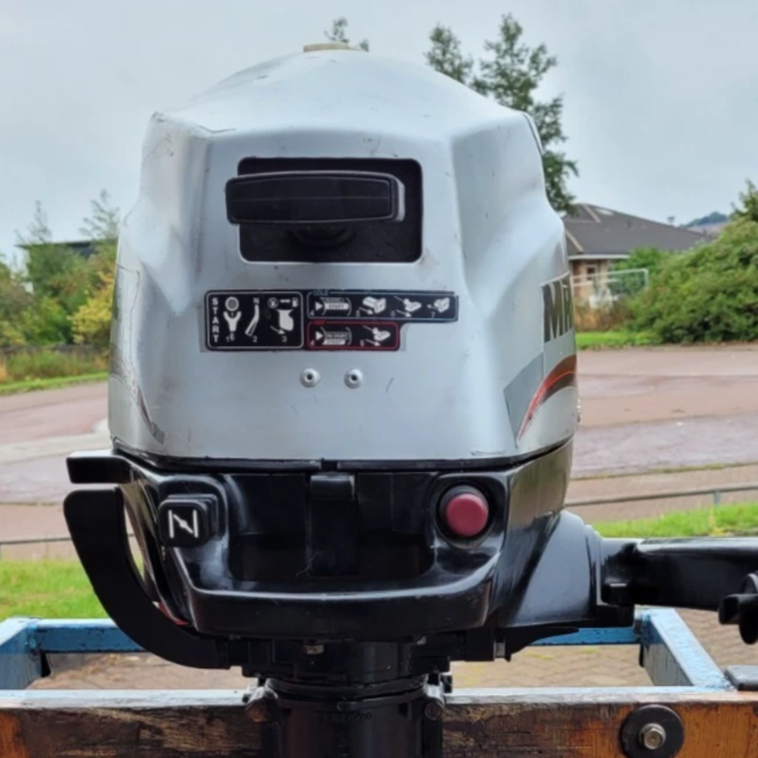 Approved Used: Mariner F3.5hp Outboard Motor, 4-Stroke, Short Shaft, Pull Start, Tiller