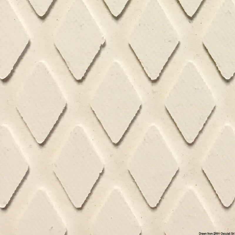 Treadmaster White Sand - Original Step Pads Diamond Pattern 275x135x3/2mm