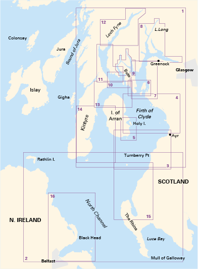 Stanfords Firth Of Clyde - Including passages to Northern Ireland (2900)
