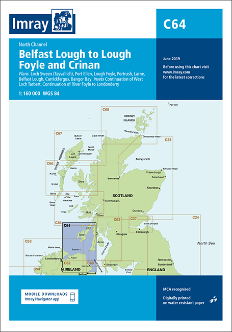 Imray C64 Belfast Lough To Lough Foyle & Crinan