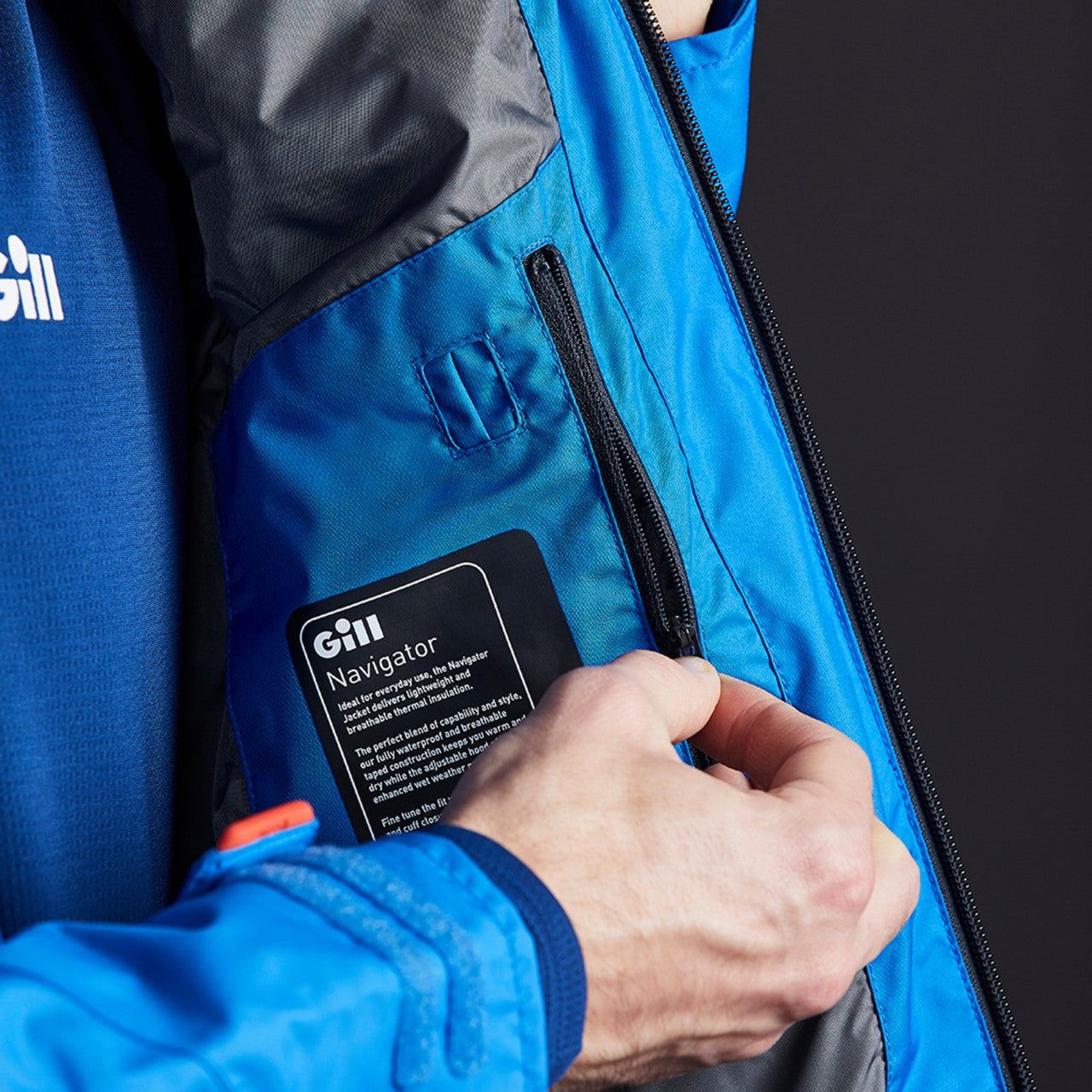 Gill Mens Inshore Navigator Jacket Blue