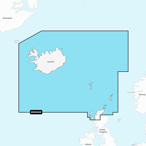 Navionics+™ Iceland to Orkney NSEU043R microSD™/SD™