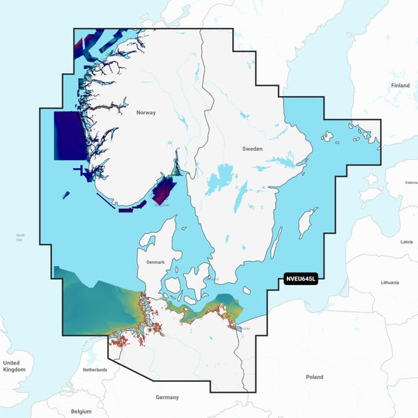 Navionics Platinum+™ Skagerrak & Kattegat NVEU645L microSD™/SD™