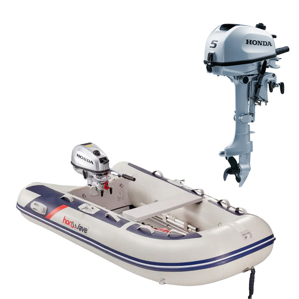 Honda T25-AE plus BF5 SHNU short leg 4-stroke engine.