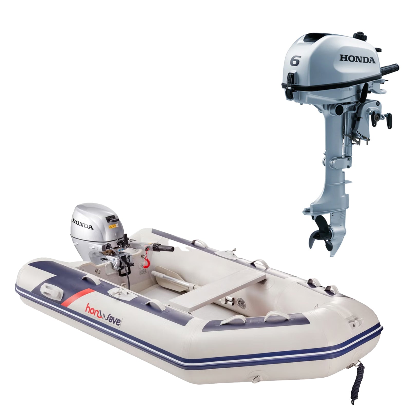 Honda T27-IE plus BF6 SHNU short leg 4-stroke engine.