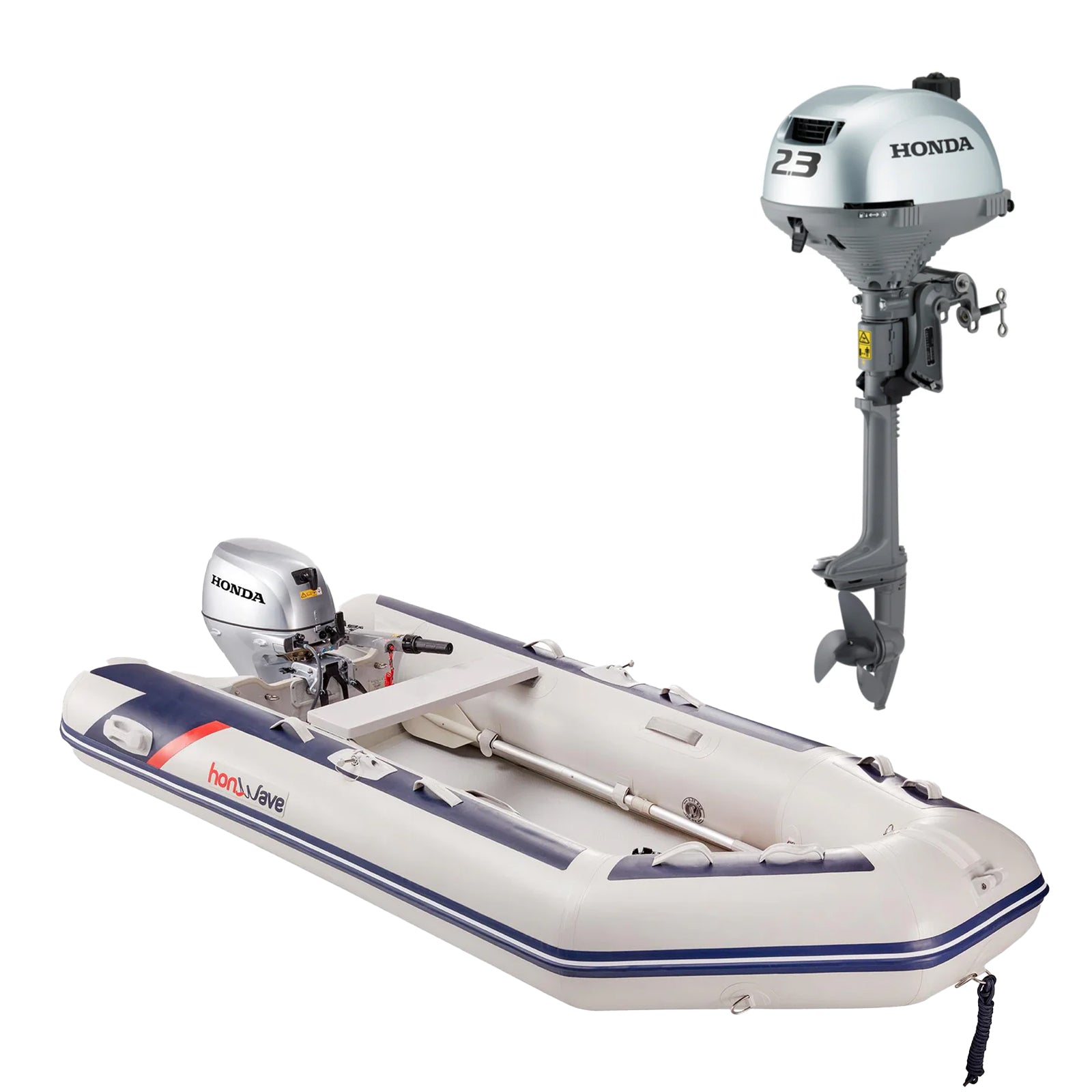 Honda T32-IE plus BF2.3 SCHU short leg 4-stroke engine.