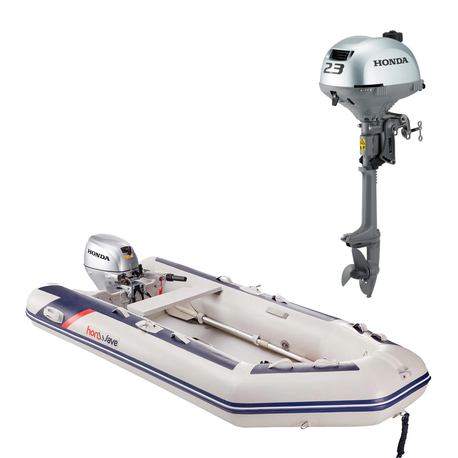 Honda T38-IE plus BF2.3 SHCU short leg 4-stroke engine.