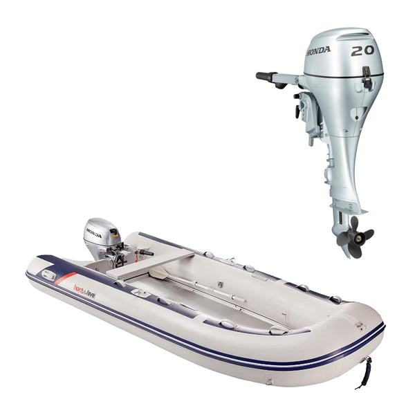 Honda T40-AE plus BF20 SHU short leg 4-stroke engine.