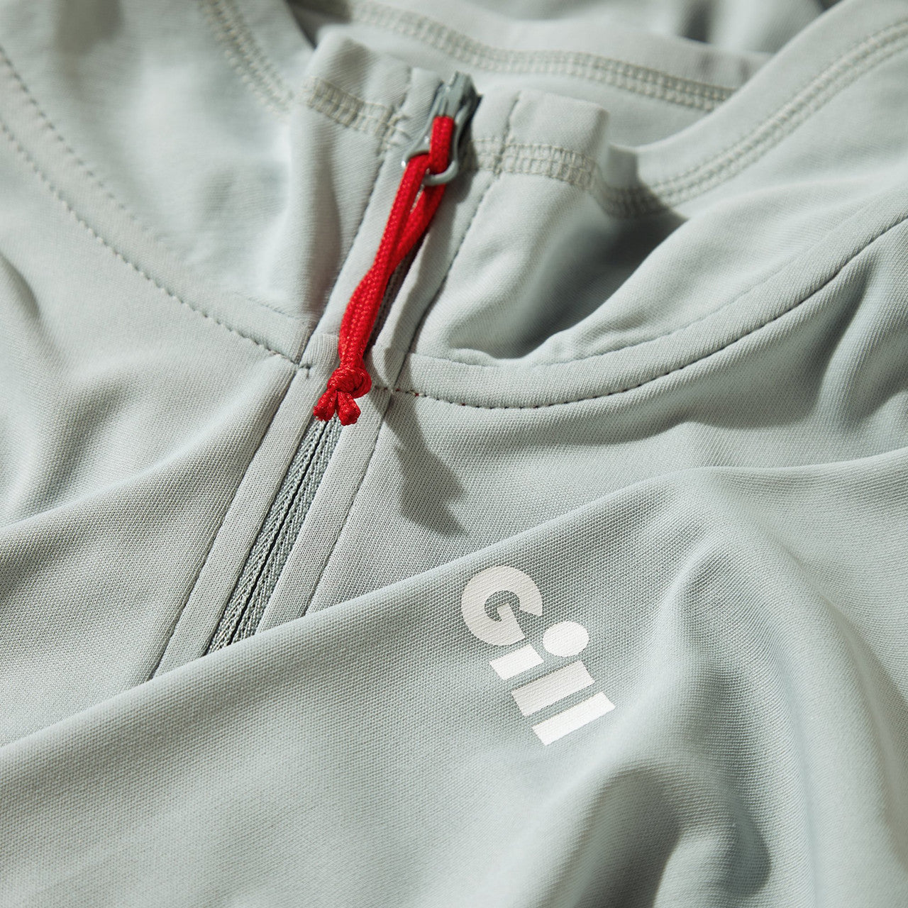 Gill I2 Mens Long Sleeve Zip Neck Ash/Silver 1278