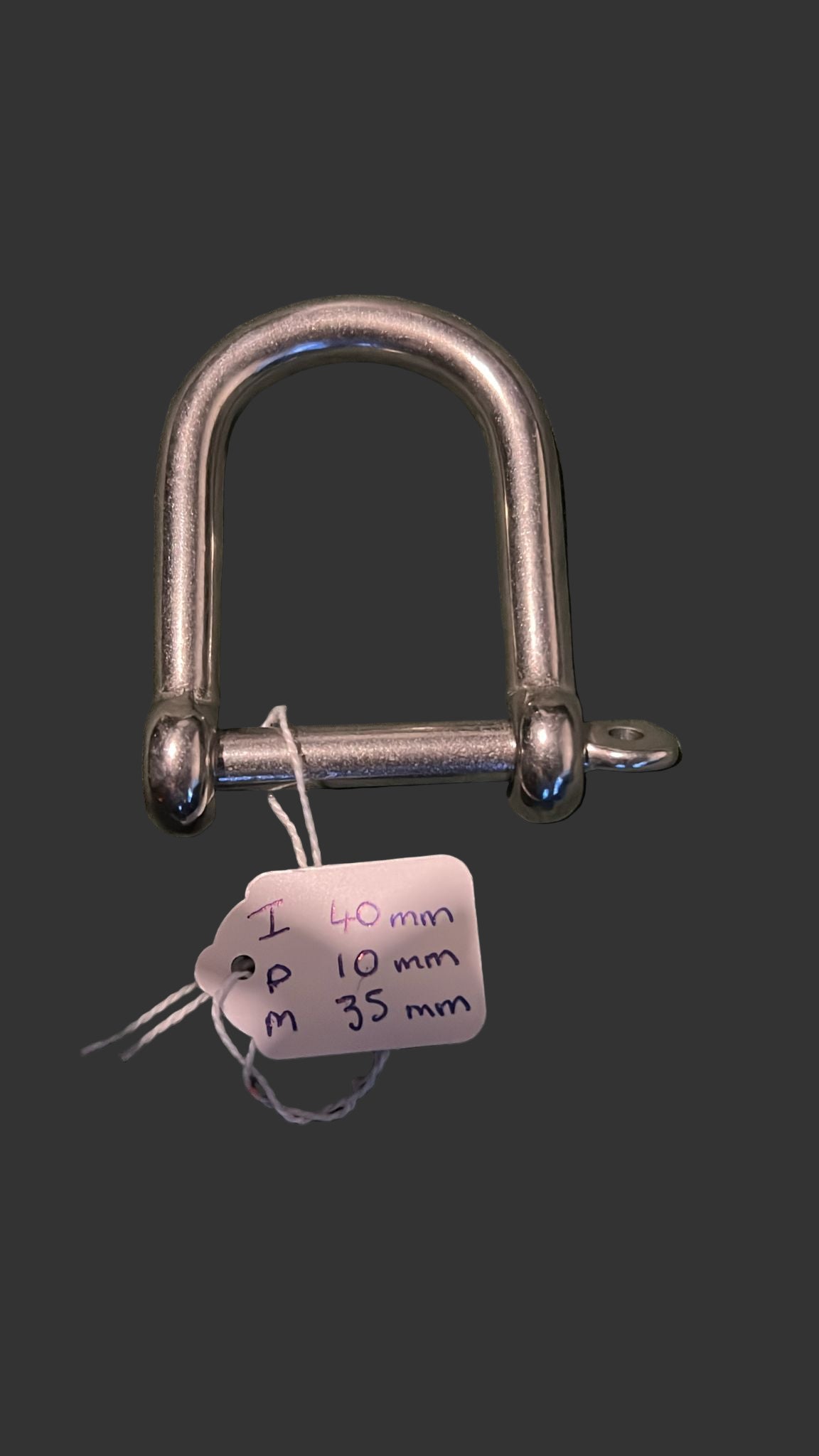 316 A4 Stainless Steel Wide Jaw Dee Shackle