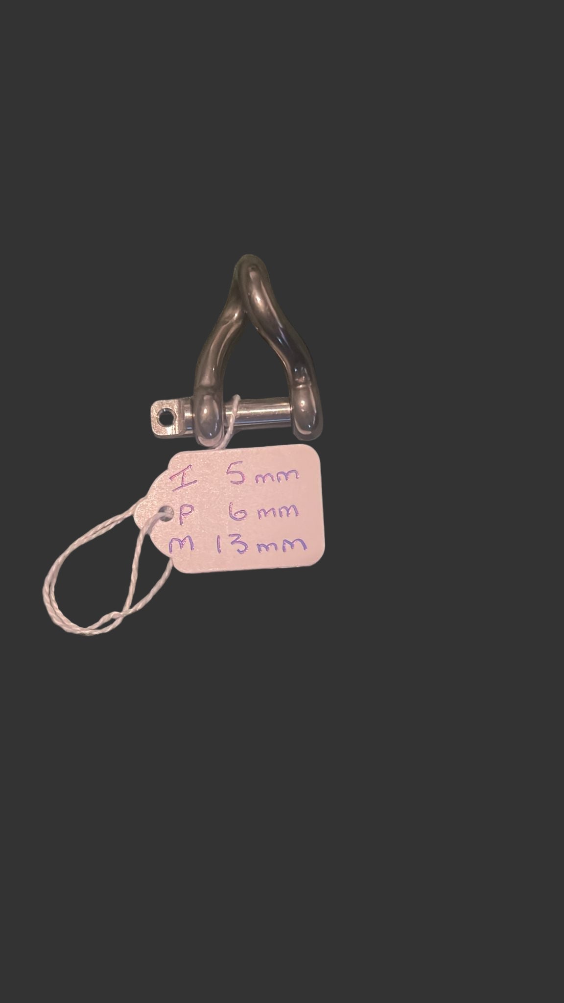 Stainless Steel Twisted Dee Shackle