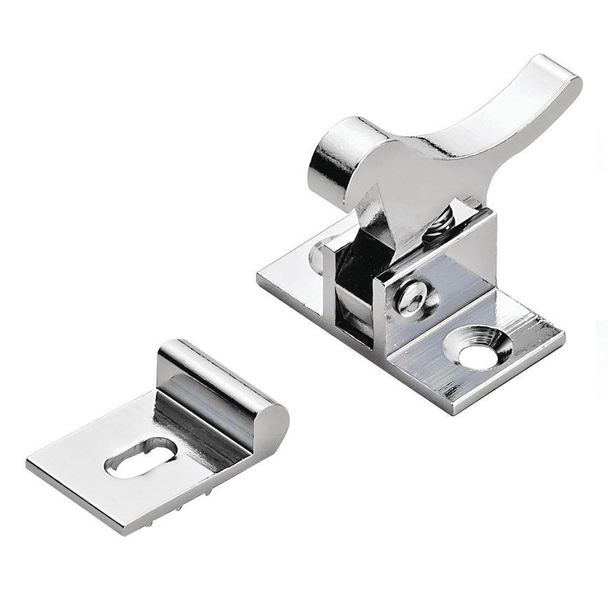 Cquip Chrome Brass Elbow Cupboard Catch