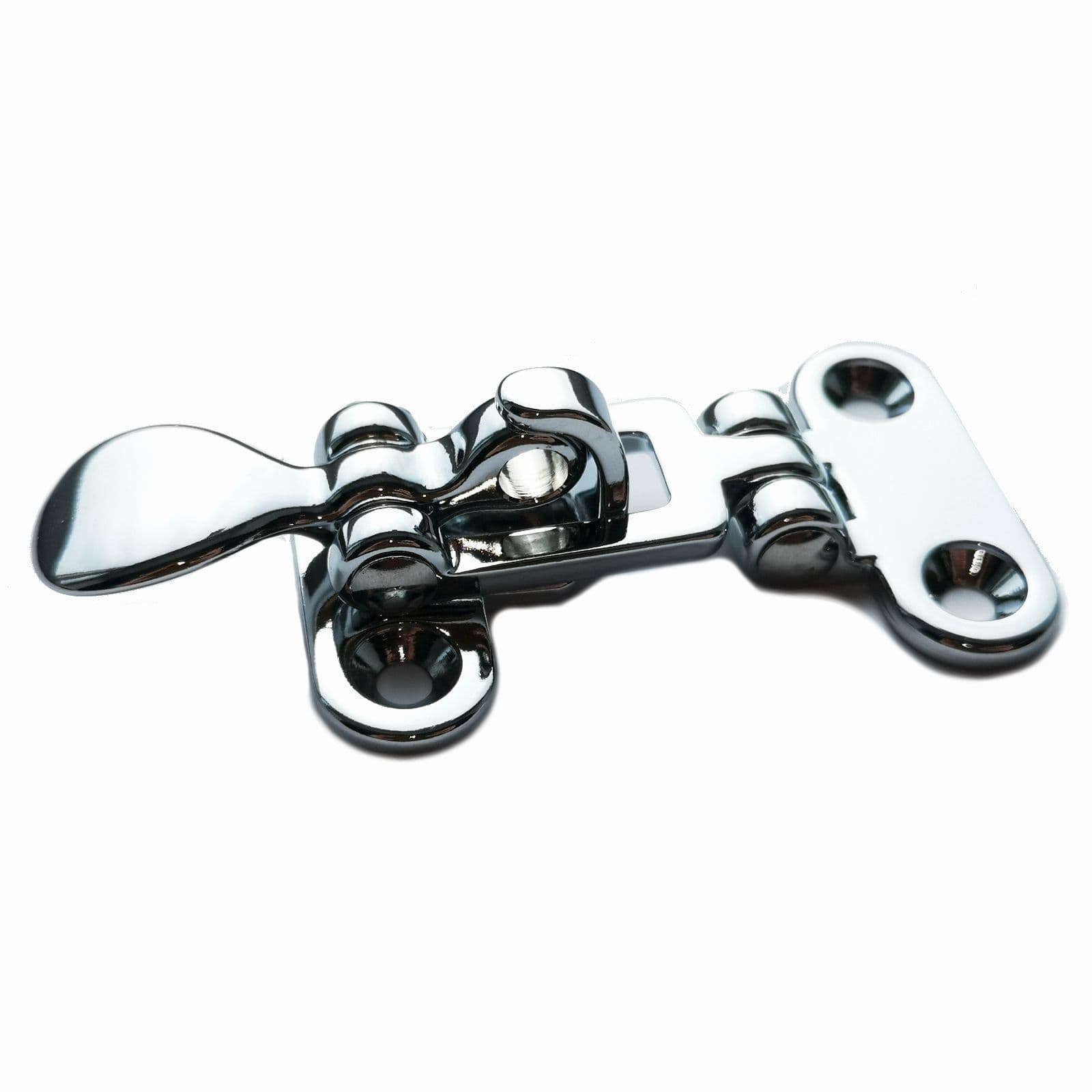 Cquip Chromed Brass Straight Hold Down Catch 100mm