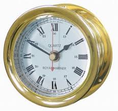 Royal Mariner Capstan Clock Brass 18010