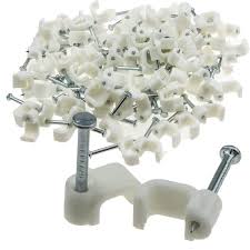 Cable Clips 7Mm Flat. Q824