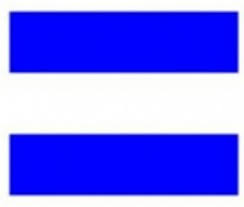 Meridian Zero Nautical Signal Flag Juliet - On Fire and Carrying Dangerous Cargo, Keep Clear