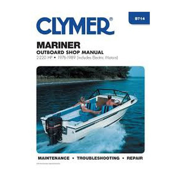 Clymer Manuals Mariner Outboard Shop Manual 2 220Hp 1976-1989