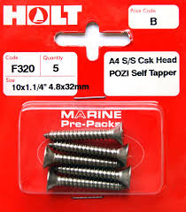 Holt S/S A4 Csk Pozi Self Tap
