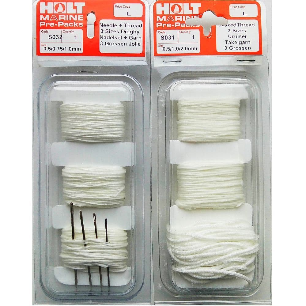 Holt 3-Size Wax Thread Kit