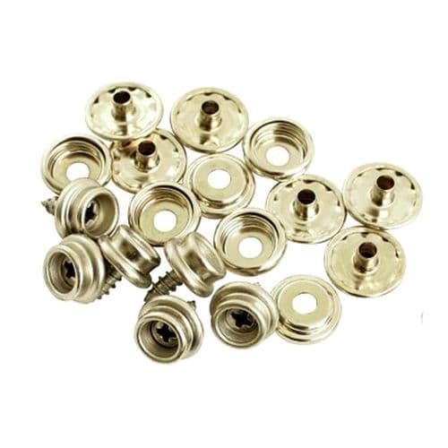Holt Marine Pre-Pack Replacement Brass Nickle Plated Press Stud Kit