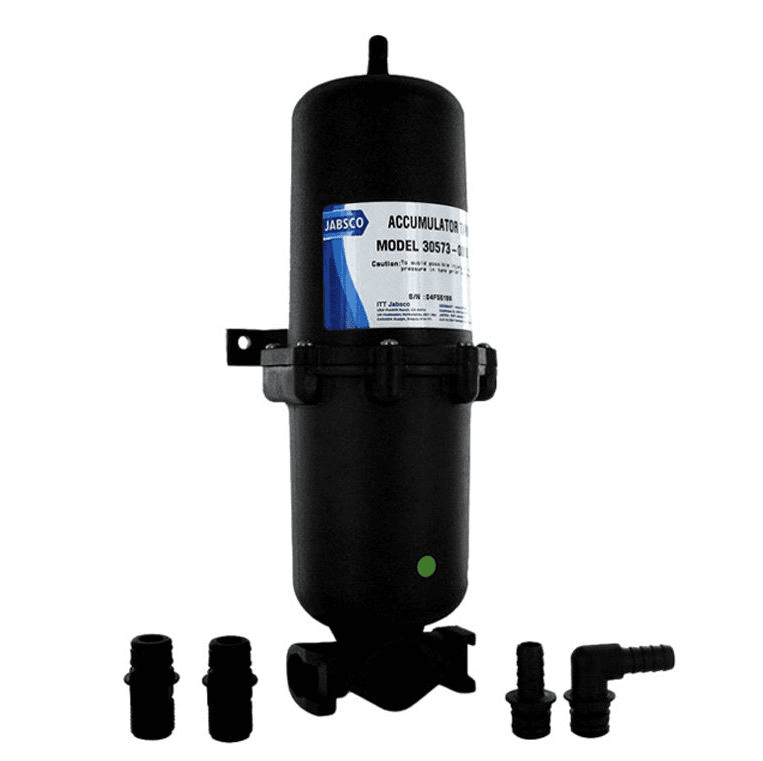 Jabsco Accumulator Tank with Internal Bladder – 1 Litre for Smooth Marine Water Pressure