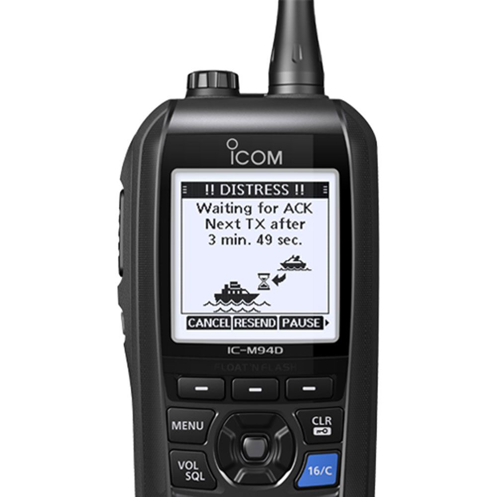 Icom IC-M94D Euro Buoyant Handheld Marine VHF with DSC & AIS