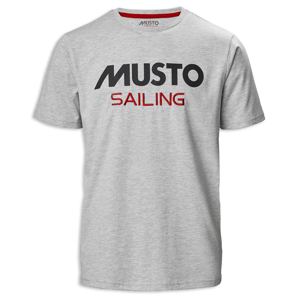 Musto Sailing Tee Shirt Grey Melange