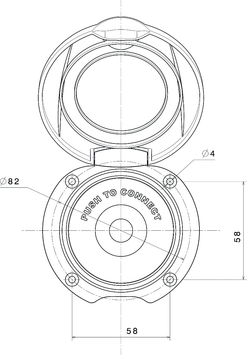 Plastimo Cockpit Shower Housing