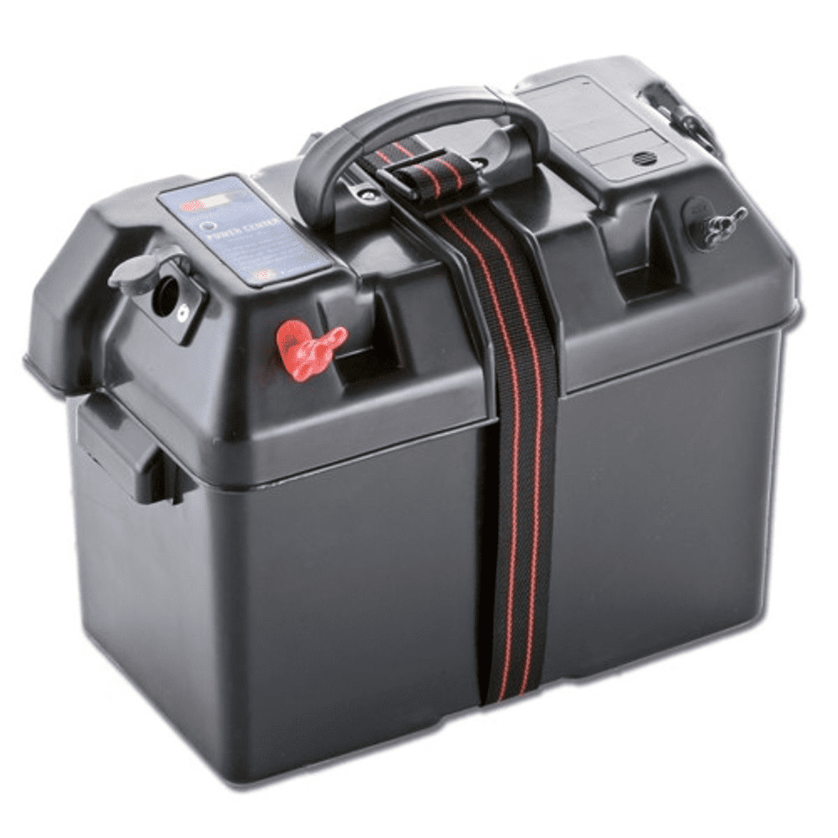 Power Center Black Battery Box with Battery Meter