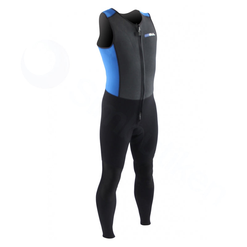 Gul 3mm Full Zip Longjohn Royal Blue/Black