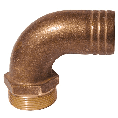 Aquafax Right Angled BSP Thread Bronze Hose Connector 1/2" x 1/2"