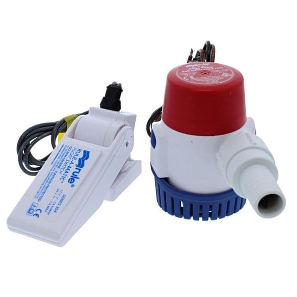 Rule 360GPH 12V Submersible Bilge Pump with 35A Float Switch – Compact & Efficient