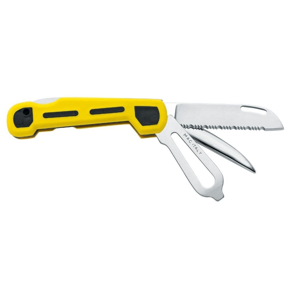 Skipper's Lock Knife with Marlin Spike and Shackle Key - 7.6cm Blade