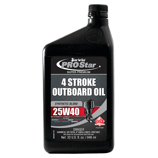 Starbrite Pro Star Super Premium Synthetic Blend 4 Stroke 25w40 Outboard Oil
