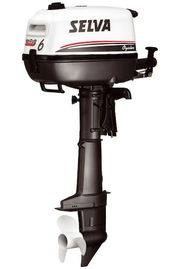 Selva Oyster Big Foot 6HP 4-Stroke Long Shaft Outboard – Manual Start with 12L Tank (L)