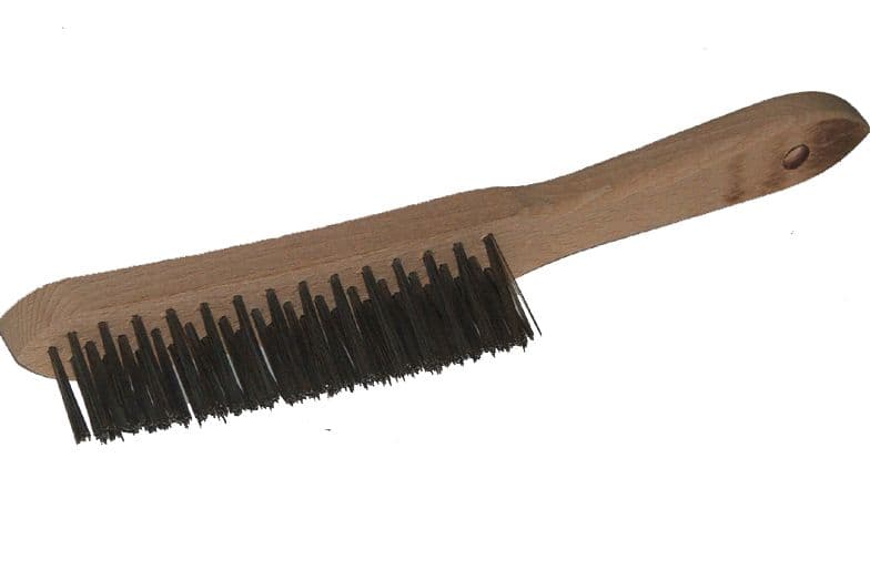 Wooden Handled Wire Brush