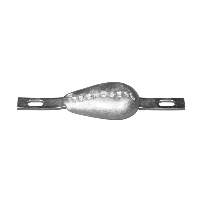 Bolt on anodes with strap teardrop type - Series Fino a 3,10 kg / Up to 3,10 kg
